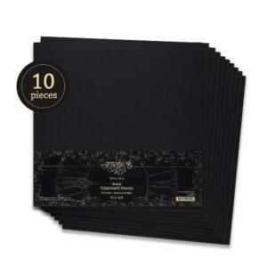 Black 12x12 Chipboard Sheets (10 pack)