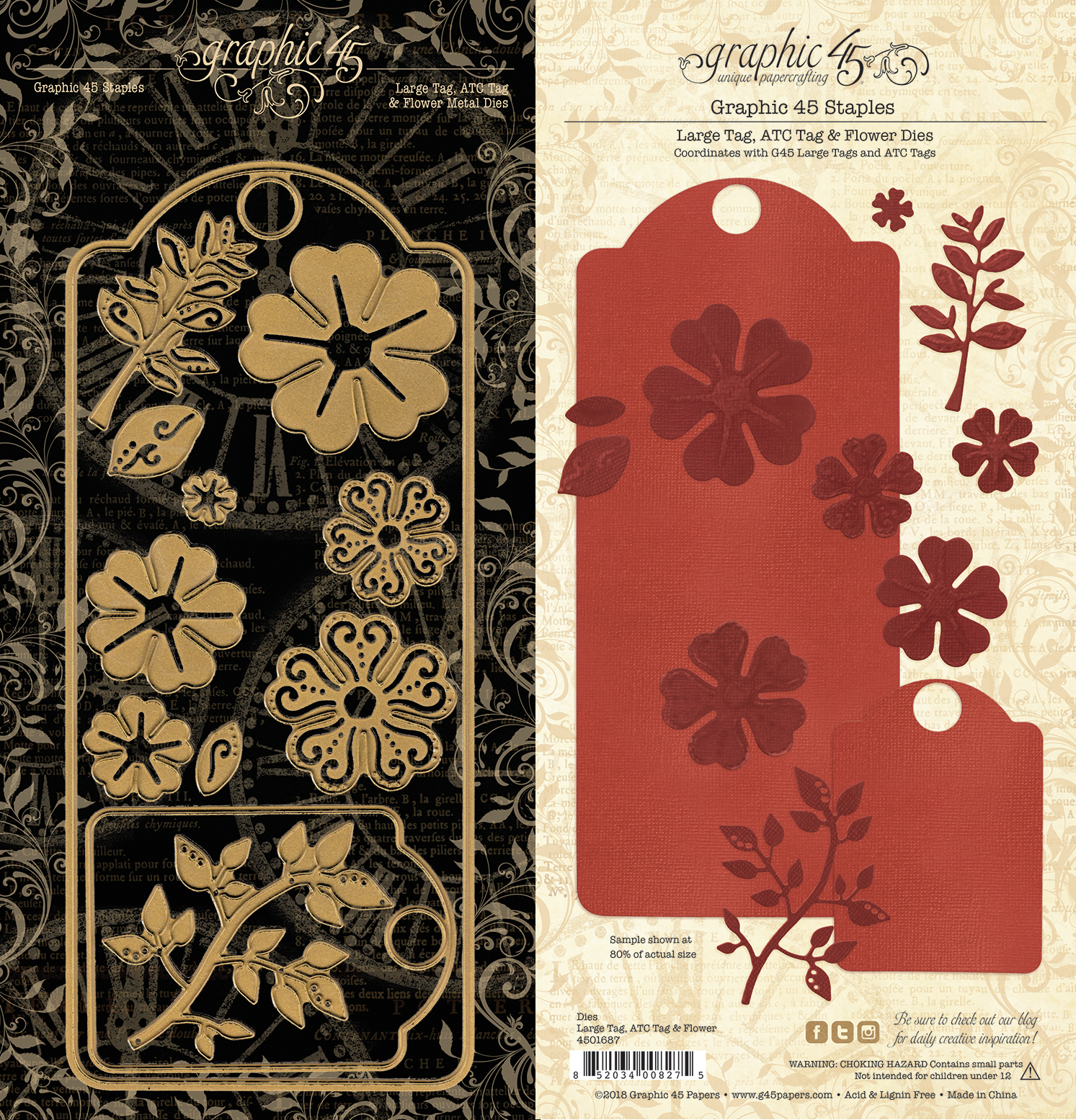 Large Tag, ATC Tag and Flower Dies