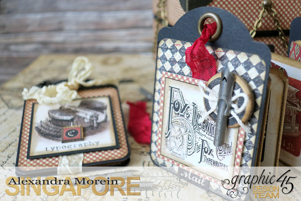 Communique Chain Box Tutorial by Alexandra Morein Product by Graphic 45 Photo 10