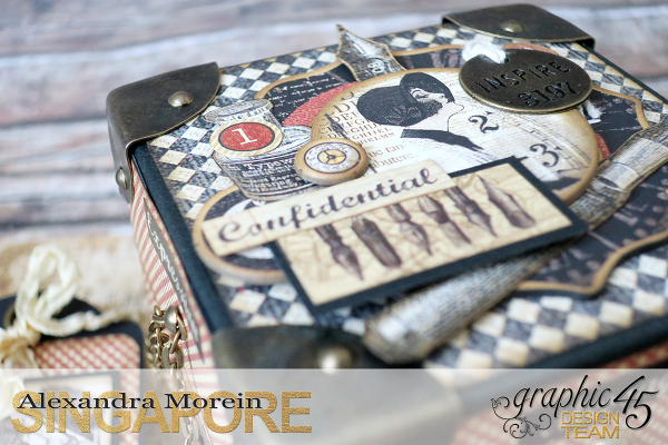 Communique Chain Box Tutorial by Alexandra Morein Product by Graphic 45 Photo 10