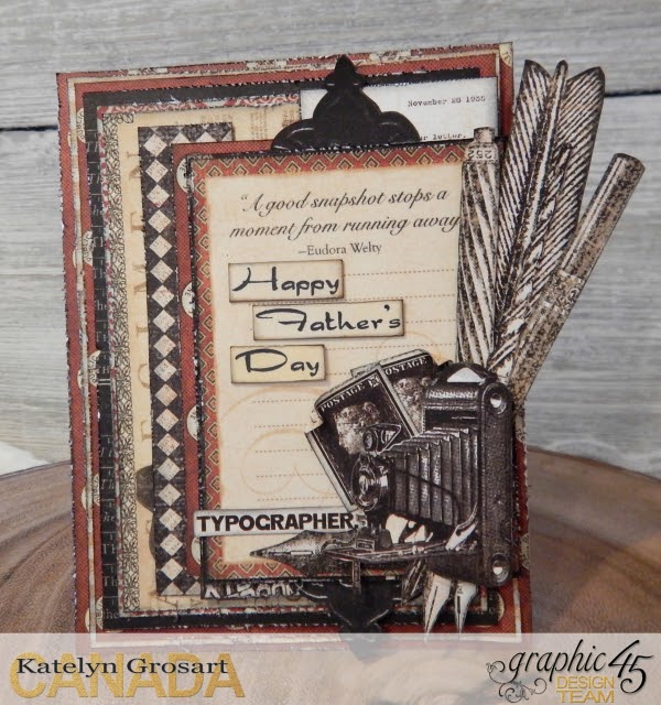 Father's Day Card Set Communique DCE Tutorial By Katelyn Grosart Product By Graphic 45 Photo 3