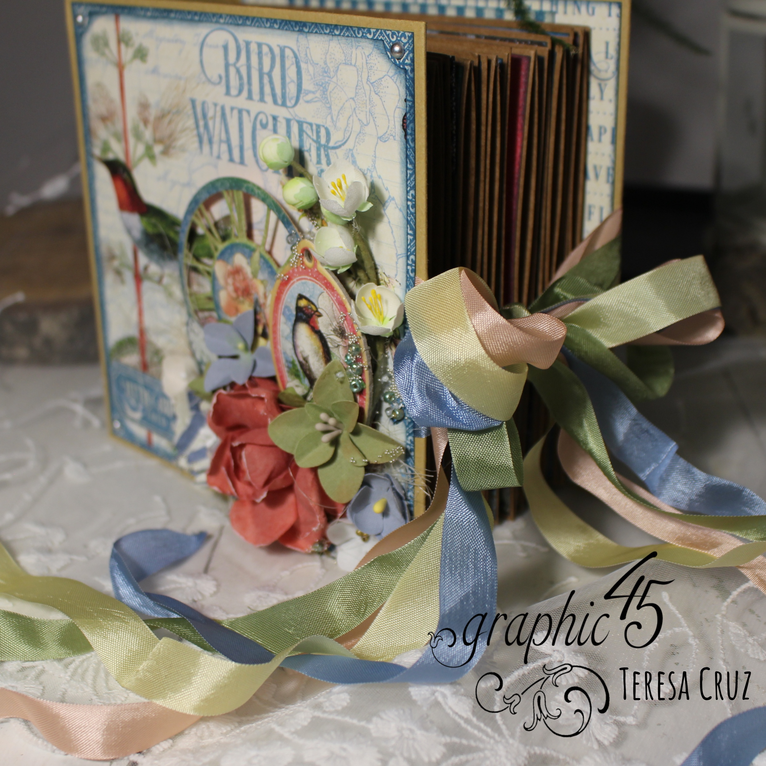 Graphic 45, Bird Watcher, Mini Album