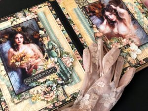 Graphic 45, Suede Mini Album, Cover Tutorial,