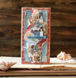 Slim Line Card, Graphic 45, Catch of the Day, Tutorial