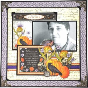 Time to flourish, october, layout, jane tregenza, graphic 45