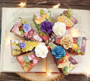 paper cake slice box, graphic 45