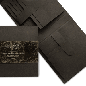 Trifold Waterfall Folio Album - Black