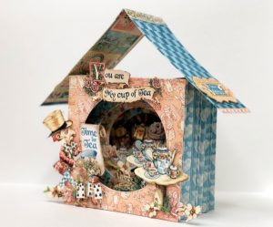 Alice's Tea Party, Tunnel House Tutorial, Graphic 45, Yulia Kuznetsova