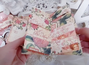 Time to Flourish, Secret Card, February, Graphic 45, Tanya Cloete, Card tutorial