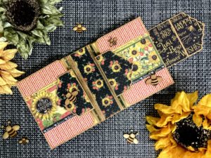 how to make an album with metal dies, Kristine Woods, Let it Bee, Mini Album