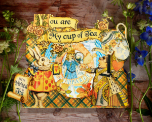 Alice's Tea Party, Tunnel Stage Card Tutorial, Madi Azar