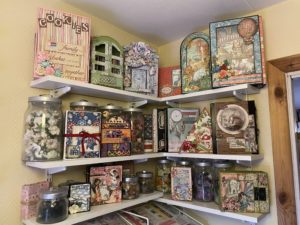 Linda's Scraproom, Craft Studio Tour, Craft Organization, Crafting Solutions in Small Space, Small Space Organization, Storage Tips, Scrapbook Album Display, Home Decor