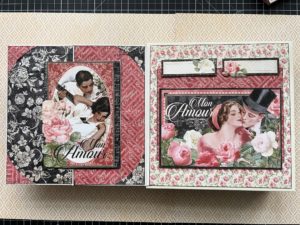 Mon Amour, Graphic 45, Trifold Waterfall Folio, Gitta Roolf