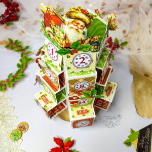 Sabaa Hassan, Twas the Night Before Christmas, Advent Calendar Pop Up Card