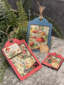 Shaker Tag Tutorial, Graphic 45, Little Things, Linda Roos, Spring, Mushroom,