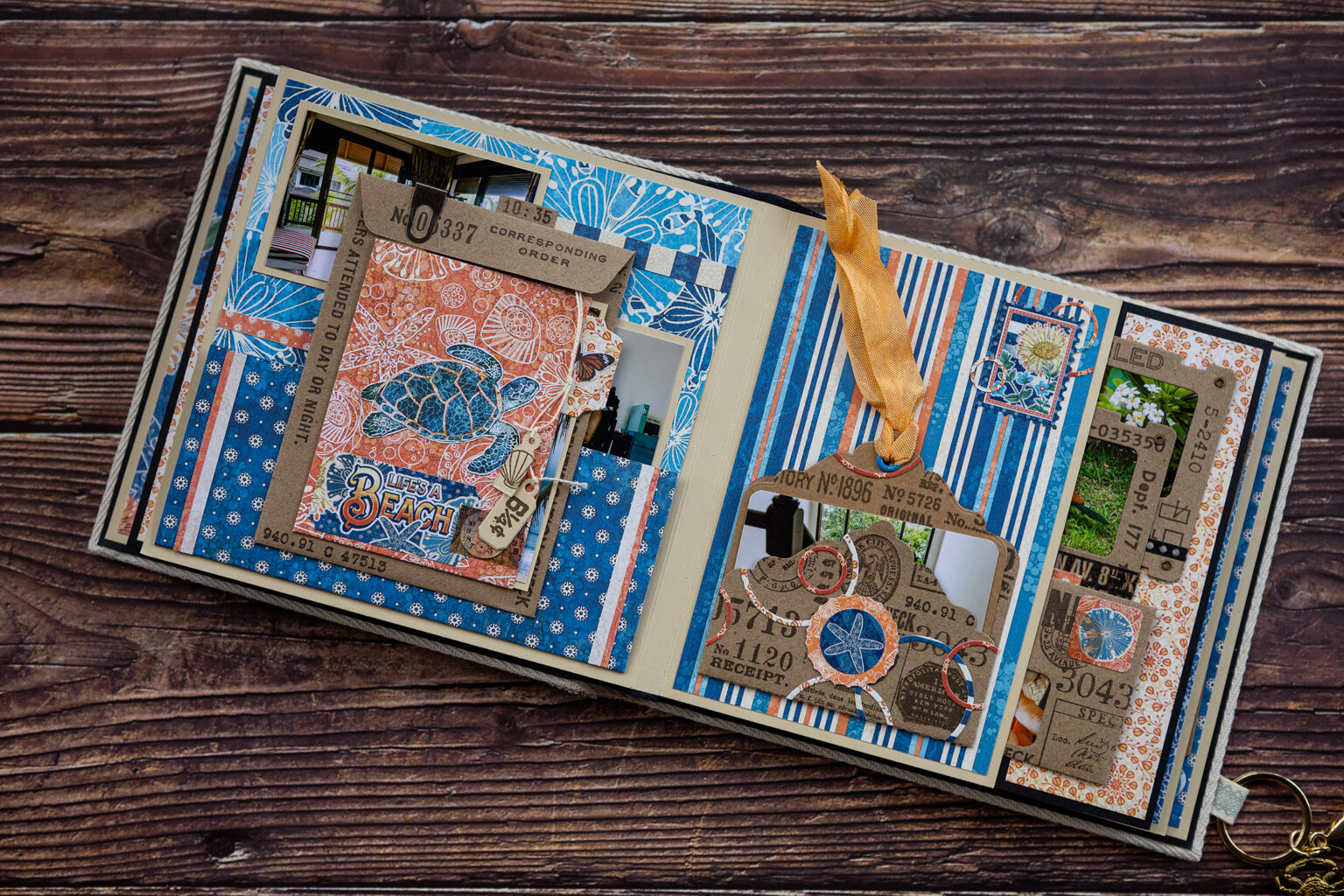 Paradise Mini Album Tutorial – Graphic 45 Papers