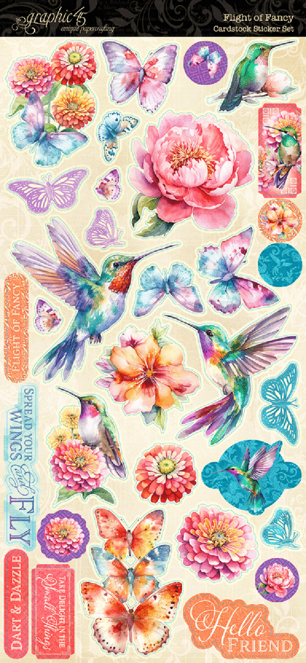 Flight of Fancy Sticker Set – Graphic 45 Papers