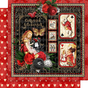おすそ分けファイル♡ Graphic45・CURIOUSER＆CURIOUSER Curiouser & Curiouser 12×12 Collection Pack – Graphic 45 Papers
