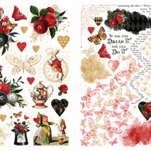 Curiouser & Curiouser Rub-On Transfers – Graphic 45 Papers