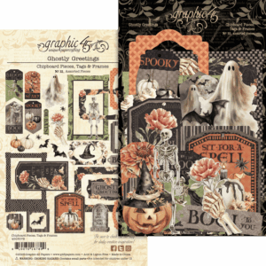 Ghostly Greetings Chipboard Pieces, Tags & Frames