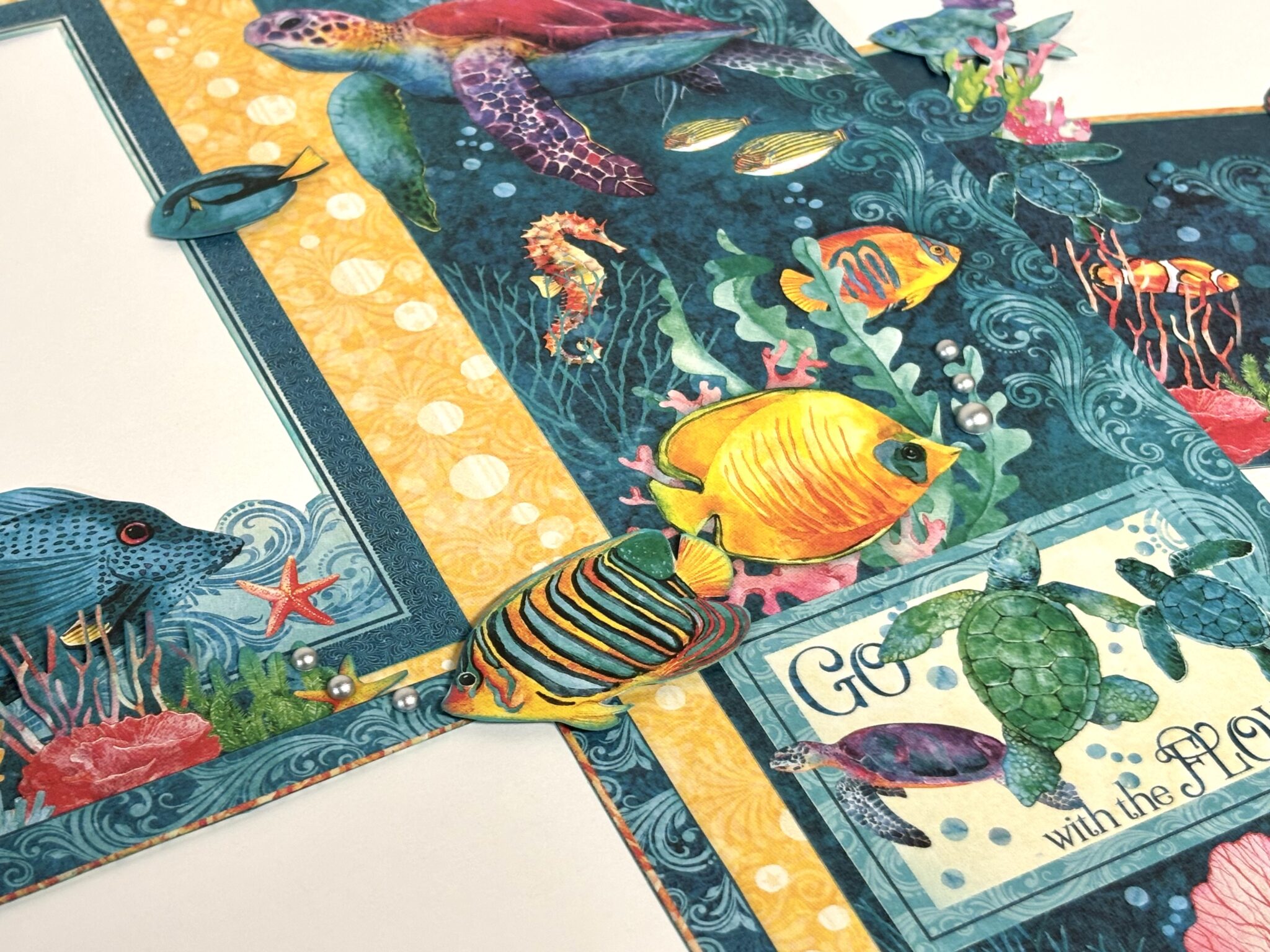 Snapback Paper Layout Scrapbook Like a Pro – Double Page Layout Tutorial Featuring Seas the ...