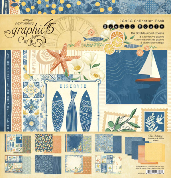 Scenic Route Album Kit – Graphic 45 Papers