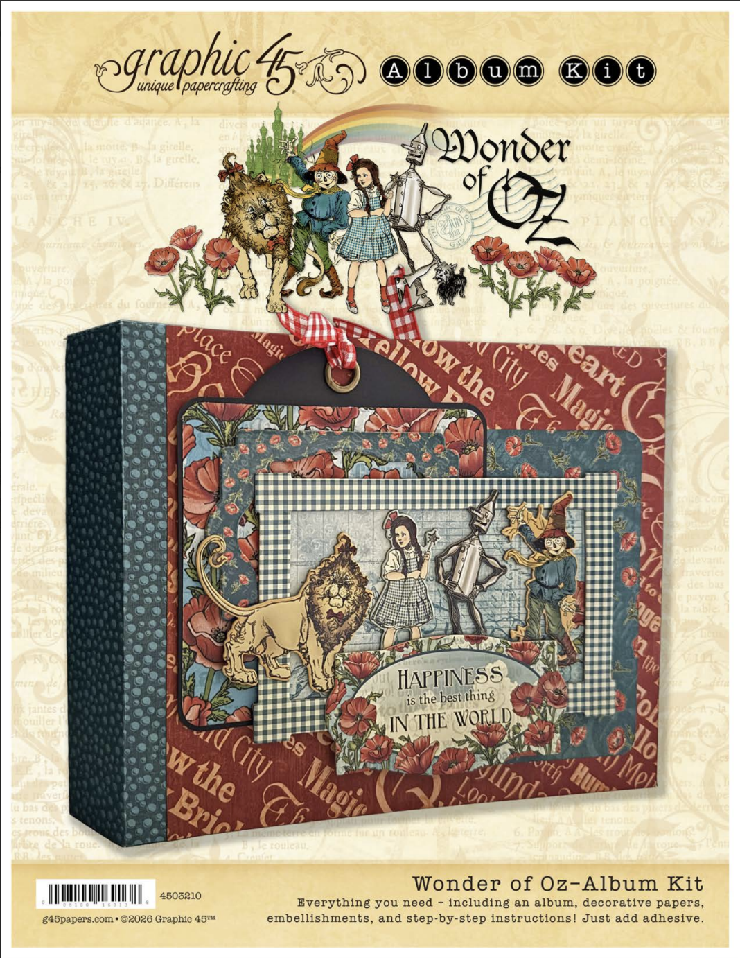 graphic45 club kit アルバムキット　サブスク　⑥ Album Kit Subscriber – Graphic 45 Papers