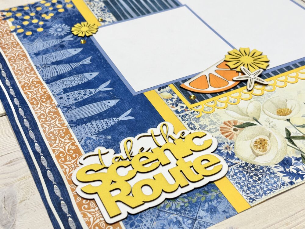 Master Pattern Mixing: Scenic Route Scrapbook Layout Tutorial – Graphic ...