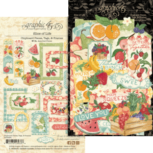 Slice of Life Chipboard Pieces, Tags & Frames