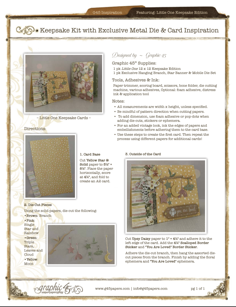 Project Sheets – Graphic 45 Papers